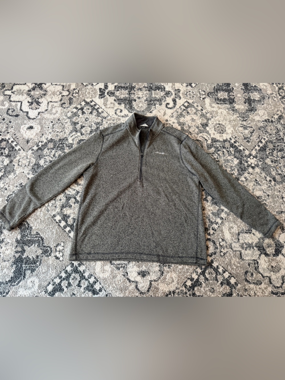 Eddie Bauer Men’s quarter-Zip Pullover - Gray